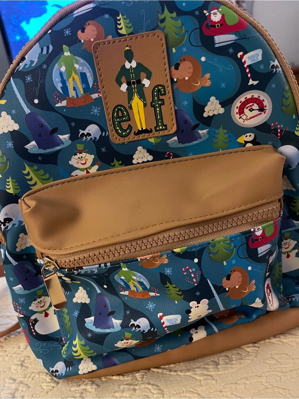 Elf Illustrated North Pole Mini Backpack